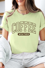 US3001-E3207 Coffee Weather Graphic Tee $12.5