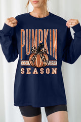 UL240P-E3145 Pumpkin Season Graphic Plus Long Sleeve Tee $17