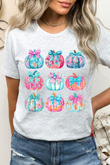 US3001-E3137 Coquette Pumpkin Graphic Tee $12.5