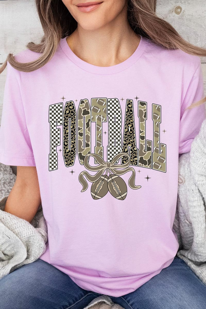 US3001P-E3132 Camo Football Graphic Plus Tee $16