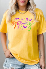5000P-E3109 Spooky Halloween Graphic Plus Heavy Cotton Tee $12.75