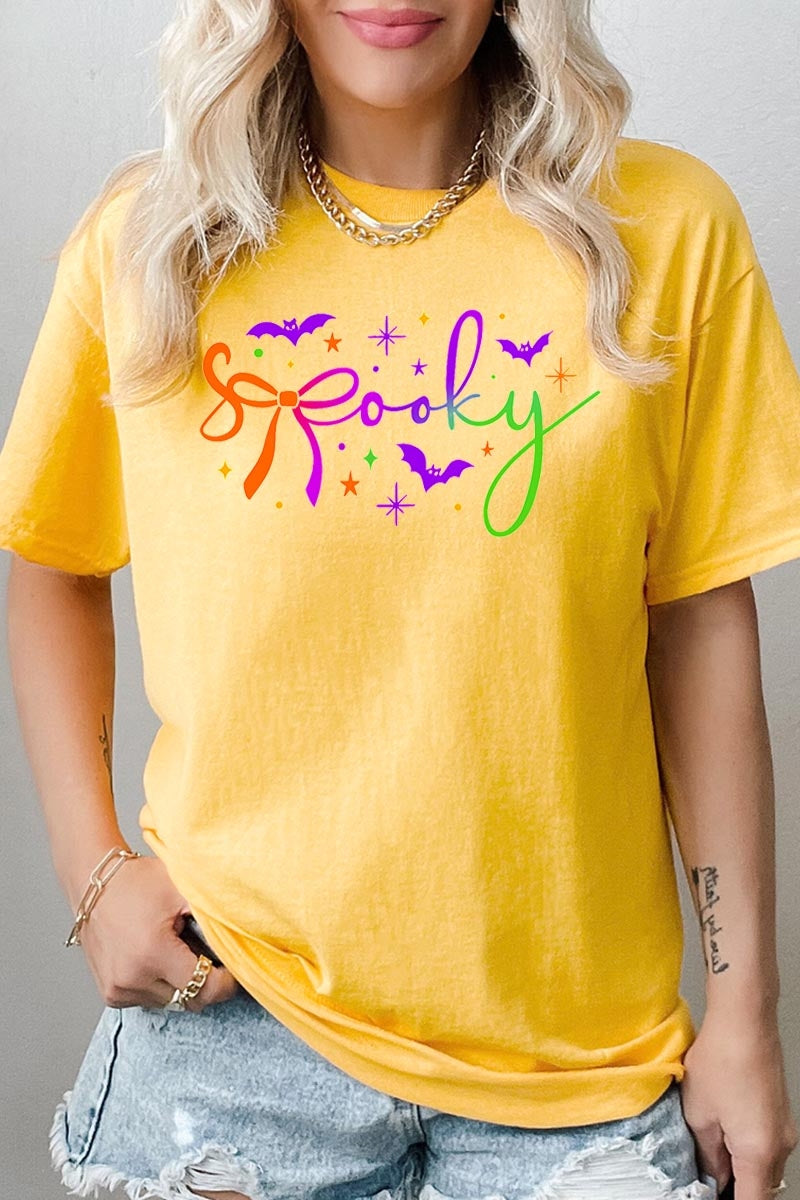 5000-E3109 Spooky Halloween Graphic Heavy Cotton Tee $9