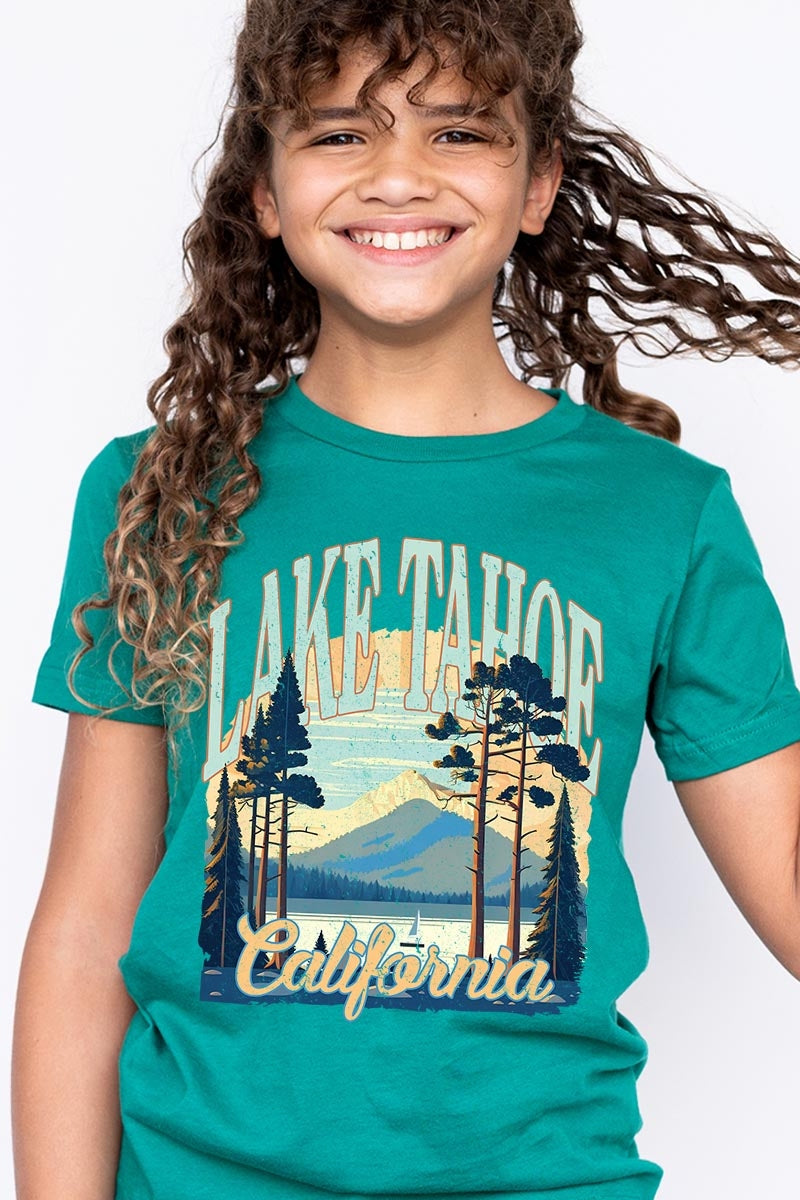 US3001Y-E3059Z Lake Tahoe Kids Graphic Tee $11