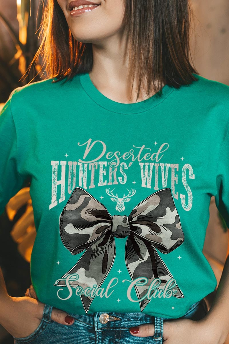 US3001-E3193 Hunters Wives Social Club Graphic Tee $12.5