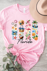 US3001-E3061FL Florida State Brushstroke Graphic Tee $12.5