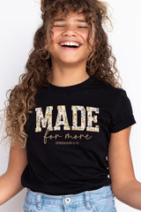 US3001Y-E3068Z Made for More Faith Kids Graphic Tee $11