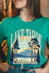 US3001-E3059 Lake Tahoe Graphic Tee $12.5