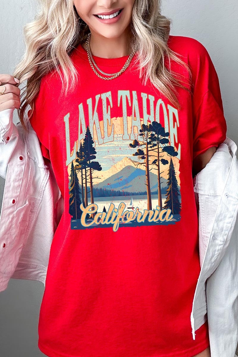 5000P-E3059 Lake Tahoe Graphic Plus Heavy Cotton Tee $12.75