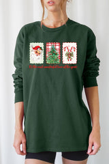 UL240P-E3201 Most Wonderful Time Graphic Plus Long Sleeve Tee $17