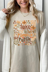 5000P-E3136 Take Me To The Pumpkin Patch Plus Heavy Cotton Tee $12.75