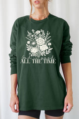UL240P-E3116 God Is Good Floral Graphic Plus Long Sleeve Tee $17
