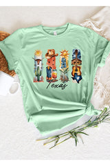 US3001-E3061TX Texas State Brushstroke Graphic Tee $12.5