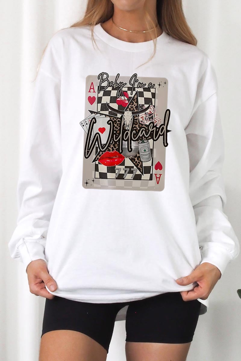 UL240P-E3099 Retro Wildcard Graphic Plus Long Sleeve Tee $17