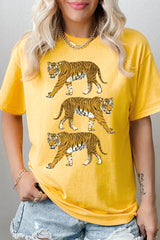 5000P-E3104 Retro Tigers Graphic Plus Heavy Cotton Tee $12.75