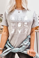 US3001-E3215 Christmas Icons Graphic Tee $12.5