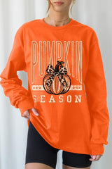 UL240-E3145 Pumpkin Season Graphic Long Sleeve Tee $13.75