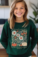 UL180B-E3173Z Faith Harvest Kids Graphic Sweatshirt $20