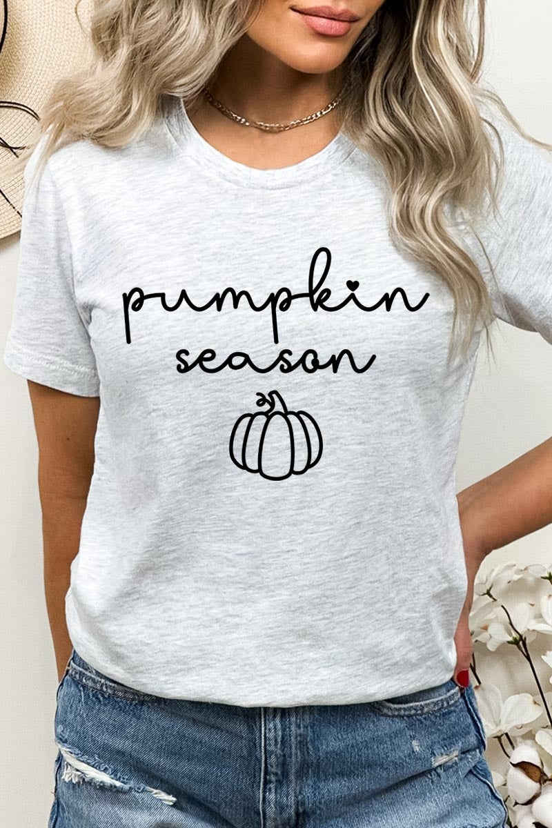 US3001-E3152 Pumpkin Season Graphic Tee $12.5