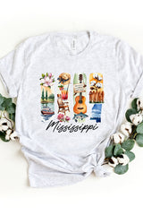 US3001-E3061MS Mississippi State Brushstroke Graphic Tee $12.5