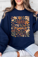 UL180P-E3136 Take Me To The Pumpkin Patch Plus Sweatshirt $25