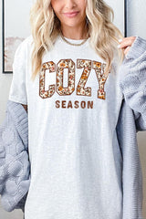 5000P-E3082 Cozy Season Graphic Plus Heavy Cotton Tee $12.75