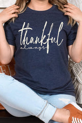 US3001P-E3170 Thankful Graphic Plus Tee $16