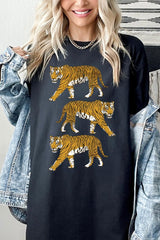 5000P-E3104 Retro Tigers Graphic Plus Heavy Cotton Tee $12.75