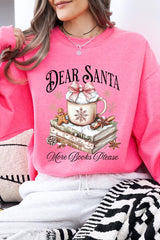 UL180P-E3205 Dear Santa Books Graphic Plus Sweatshirt $25