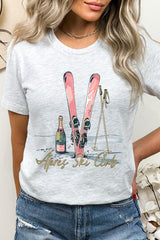 US3001P-E3187 Apres Ski Club Graphic Plus Tee $16