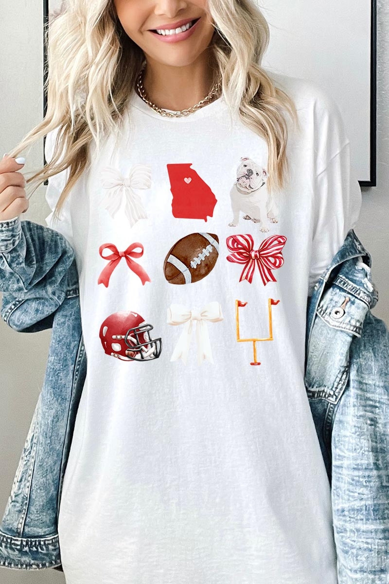 5000P-E3080 Georgia Football Graphic Plus Heavy Cotton Tee $12.75