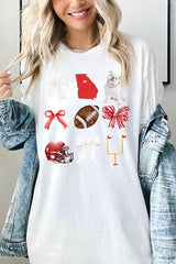 5000-E3080 Georgia Football Graphic Heavy Cotton Tee $9