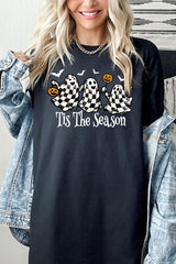5000P-E3124 Retro Ghosts Graphic Plus Heavy Cotton Tee $12.75