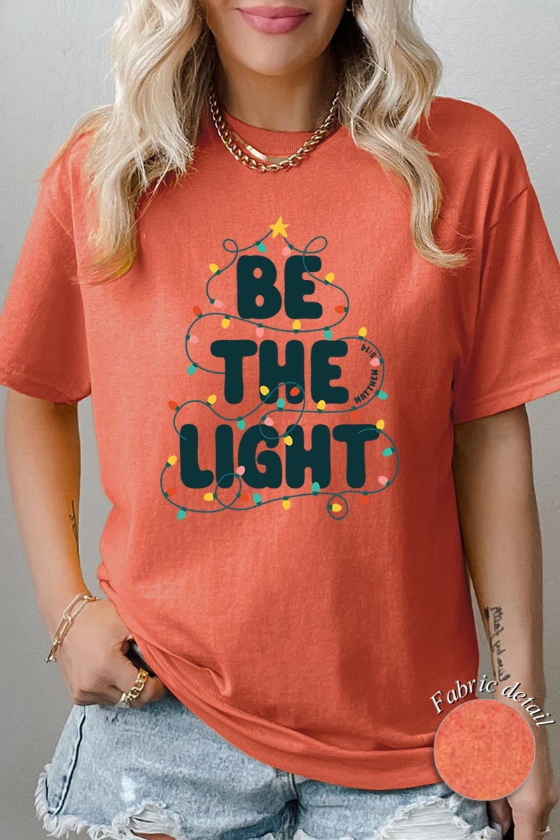 5000-E3202 Be the Light Christmas Graphic Heavy Cotton Tee $9