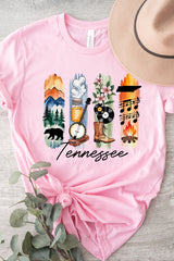 US3001P-E3061TN Tennessee State Brushstroke Graphic Plus Tee $16