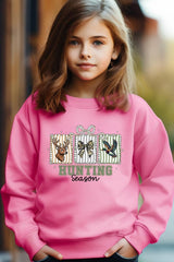 UL180B-E3192Z Deer & Duck Hunting Season Kids Graphic Sweatshirt $20