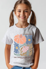 US3001Y-E3067Z Consider the Wildflowers Kids Graphic Tee $11