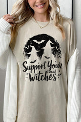 5000-E3161 Local Witches Halloween Graphic Heavy Cotton Tee $9