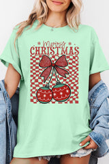 5000-E3196 Cherry Ornament Christmas Graphic Heavy Cotton Tee $9