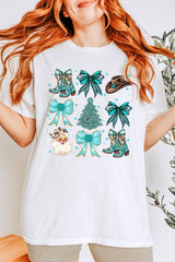 5000P-E3180 Western Christmas Graphic Plus Heavy Cotton Tee $12.75