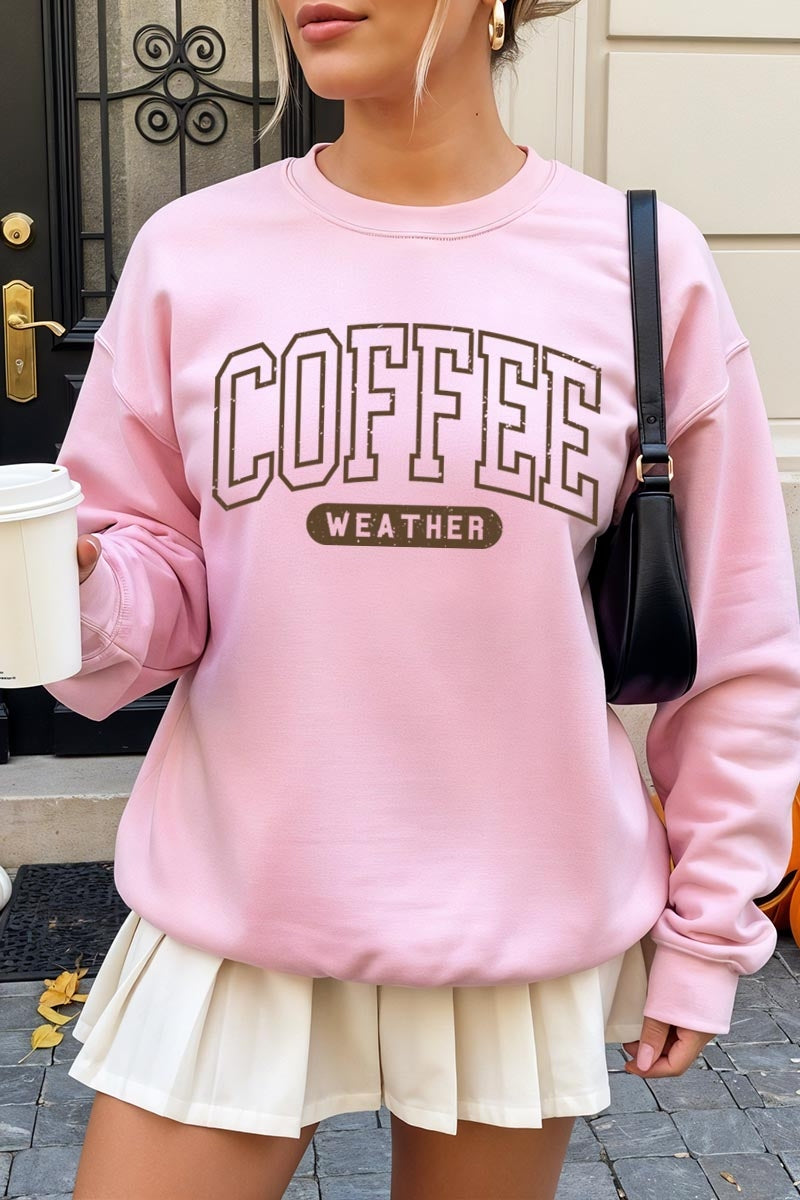 UL180-E3207 Coffee Weather Graphic Sweatshirt $20