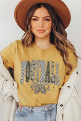 US3001-E3132 Camo Football Graphic Tee $12.5