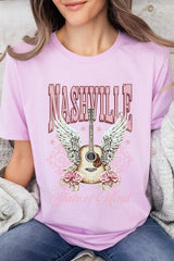 US3001P-E3157 Nashville Rose Graphic Plus Tee $16
