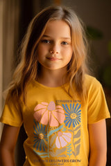 US3001Y-E3067Z Consider the Wildflowers Kids Graphic Tee $11