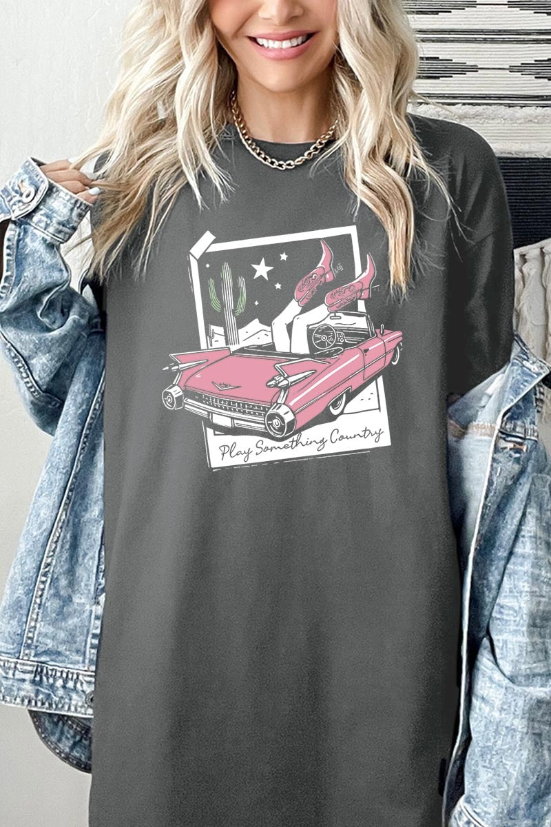 5000P-E3098 Play Something Country Plus Heavy Cotton Tee $12.75