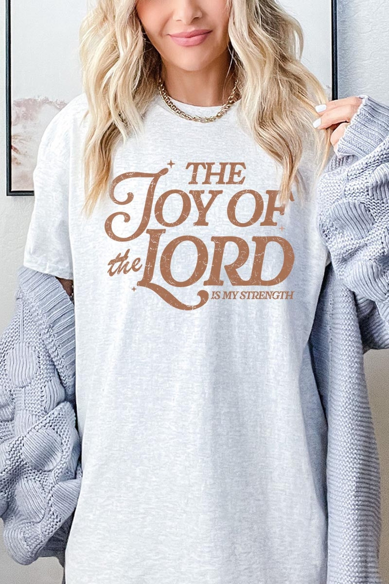 5000-E3179 Joy of the Lord Graphic Heavy Cotton Tee $9