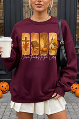 UL180P-E3169 Give Thanks To The Lord Graphic Plus Sweatshirt $25