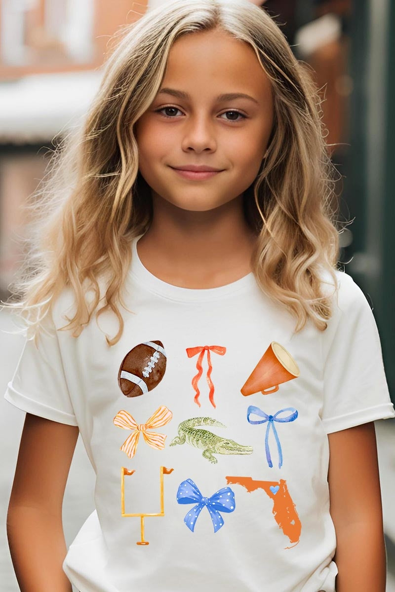 US3001Y-E3078Z Florida Football Kids Graphic Tee $11