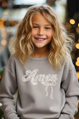 UL180B-E2843Z Amen Lace Kids Graphic Fleece Sweatshirt $20