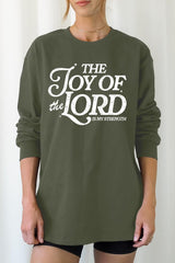 UL240P-E3179 Joy of the Lord Graphic Plus Long Sleeve Tee $17