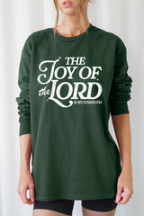 UL240-E3179 Joy of the Lord Graphic Long Sleeve Tee $13.75